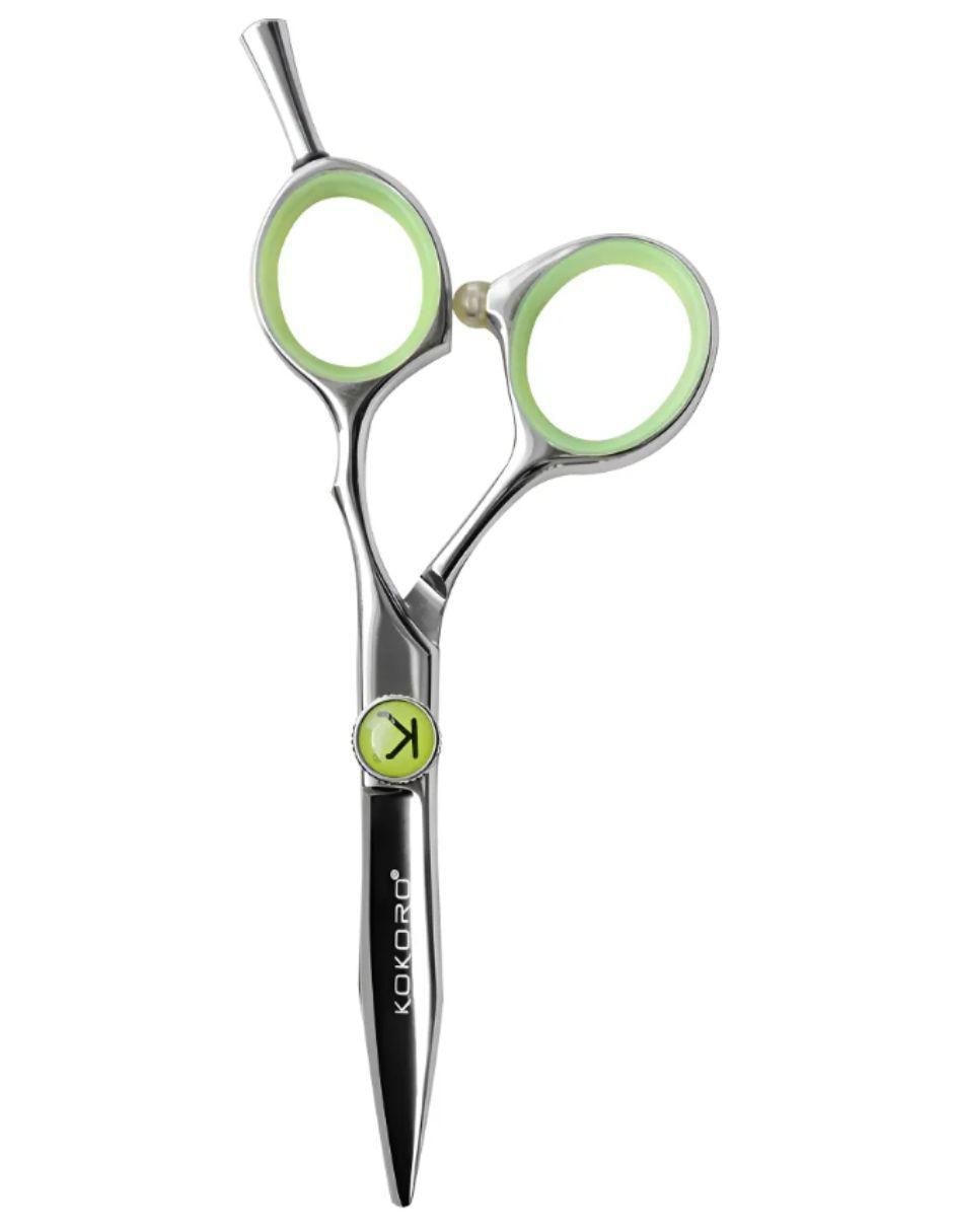 Tijeras para peluquería punta puntiaguda green
