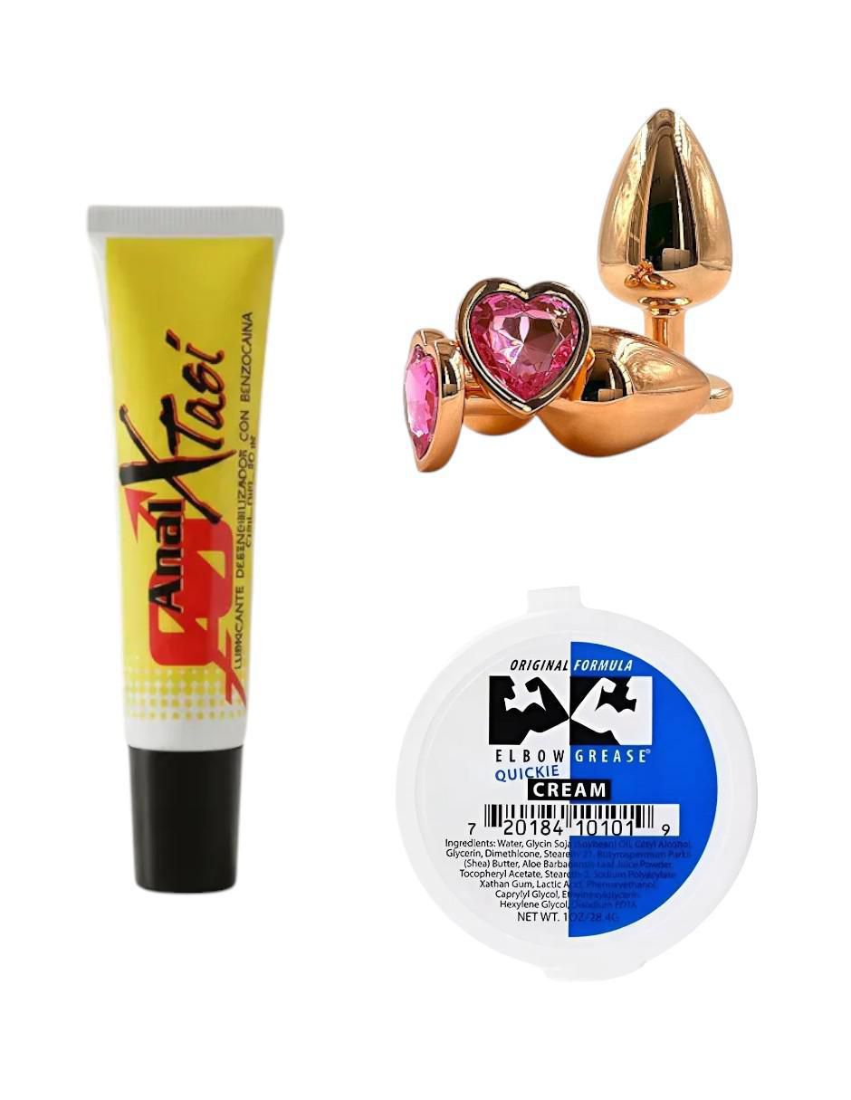 Kit plug anal con lubricante 1
