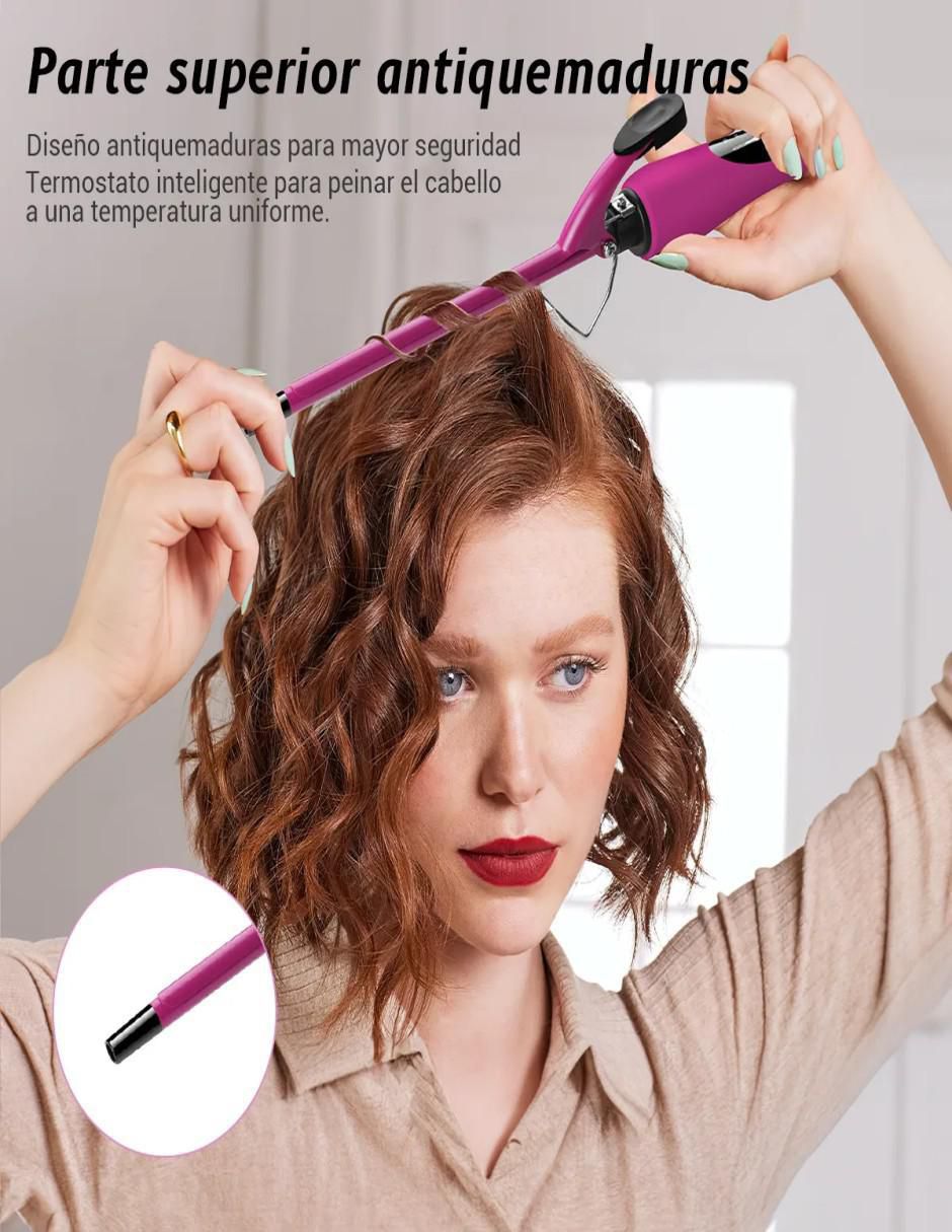Rizadora de cabello 9 mm de cerámica - turmalina 5