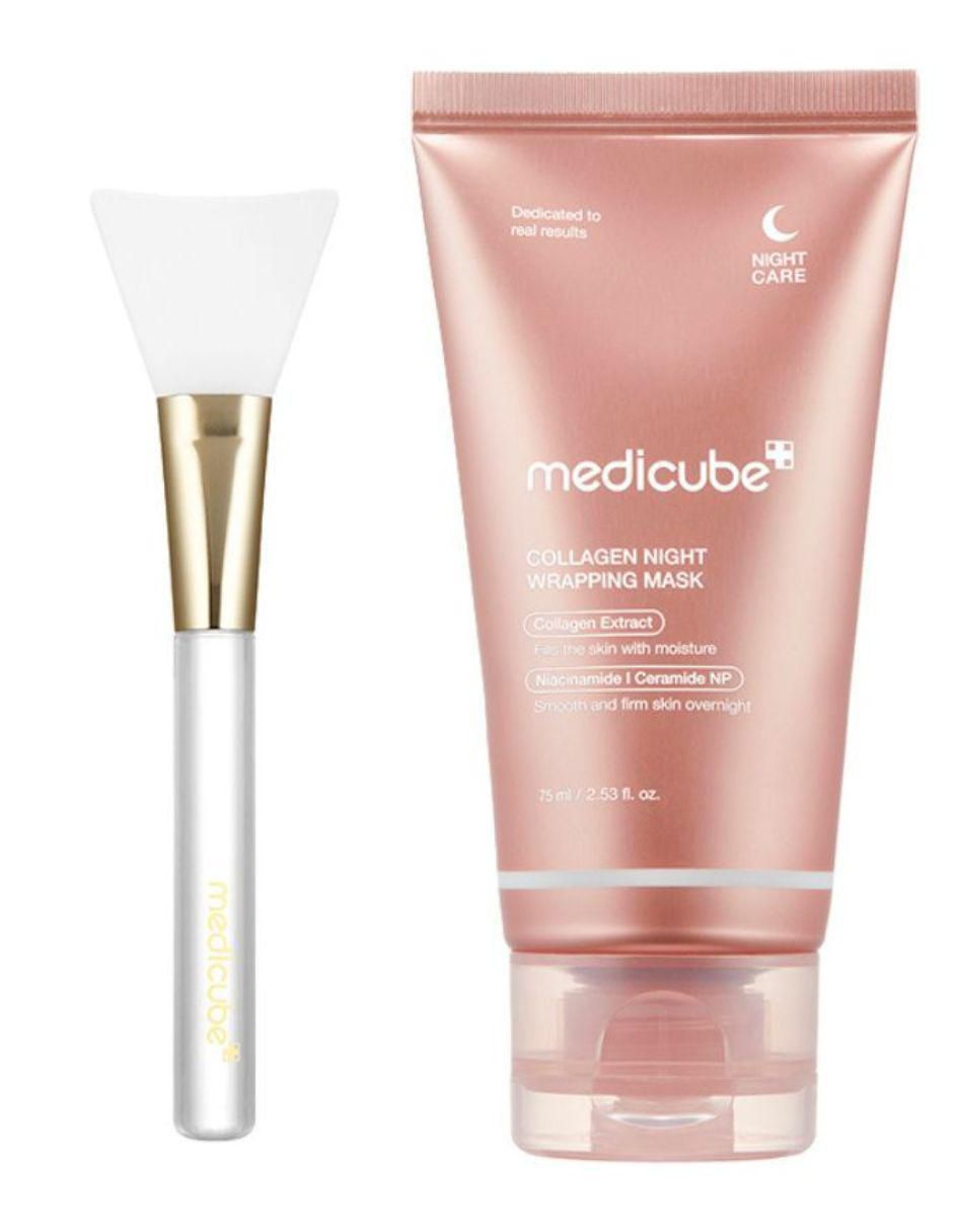 Tratamiento facial collagen mask + jelly brush reparador