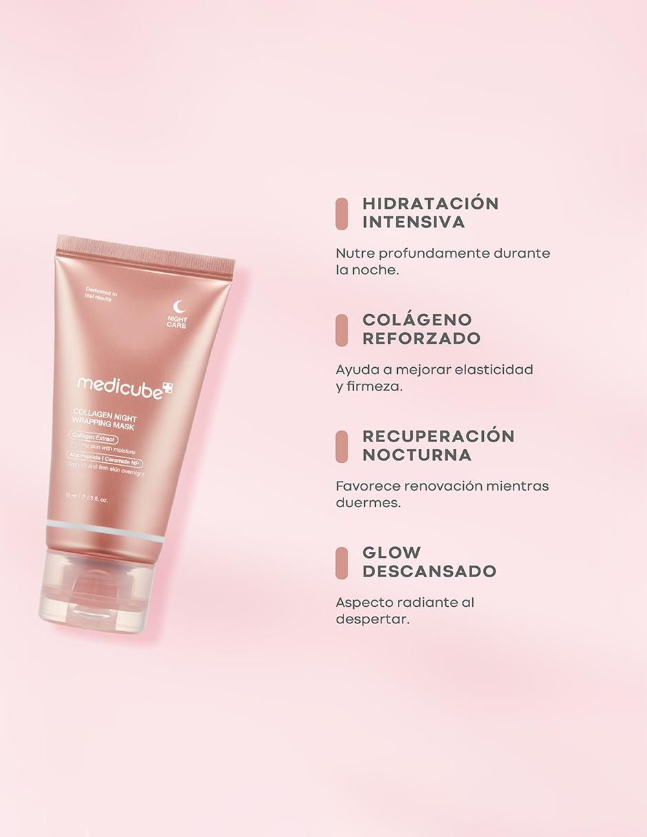 Tratamiento facial collagen mask + jelly brush reparador 2