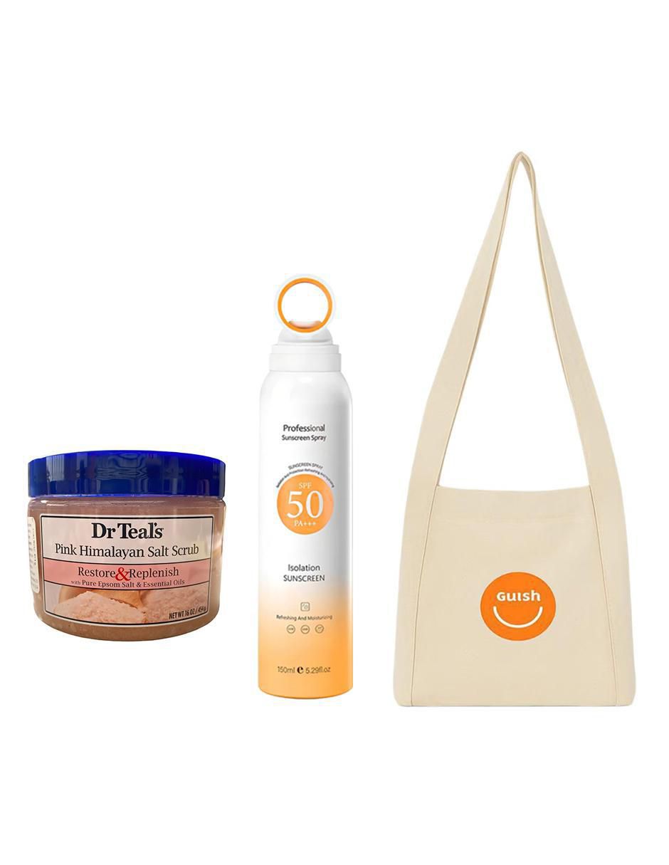 Kit de exfoliante corporal y sunscreen todo tipo de piel