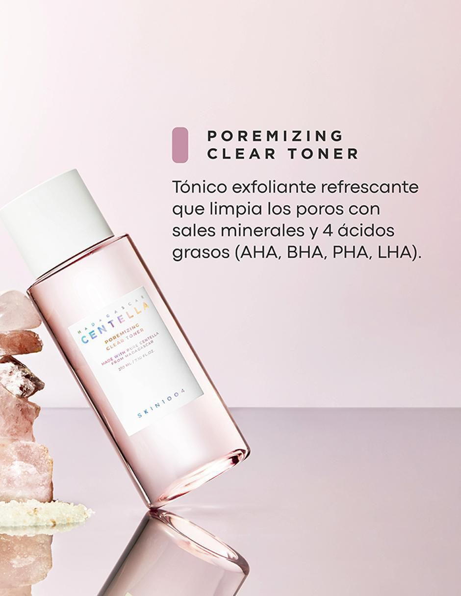 Kit tratamiento facial Madagascar Centella purificador Poremizing 4