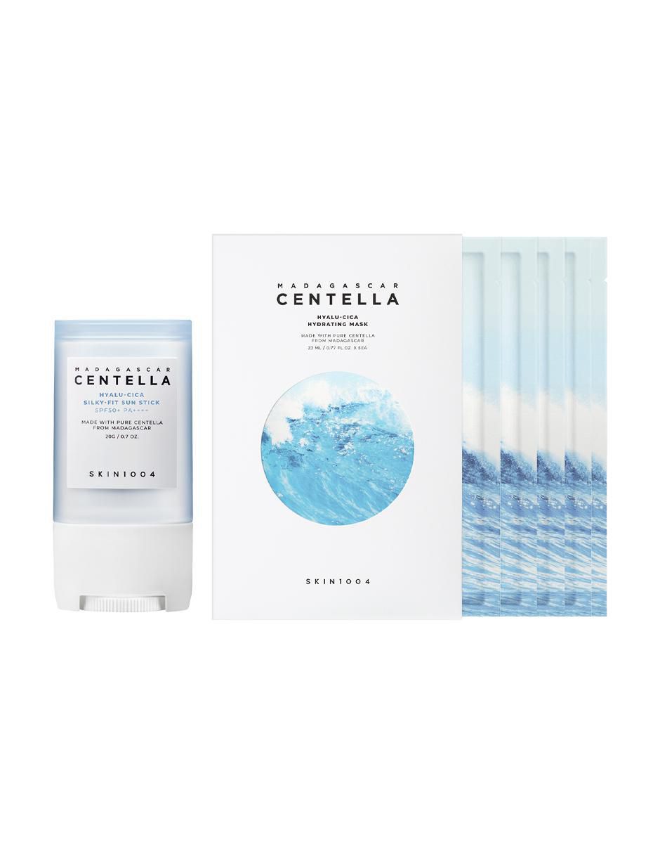 Kit tratamiento facial Madagascar Centella hidrata, protege y limpia Hyalu-Cica