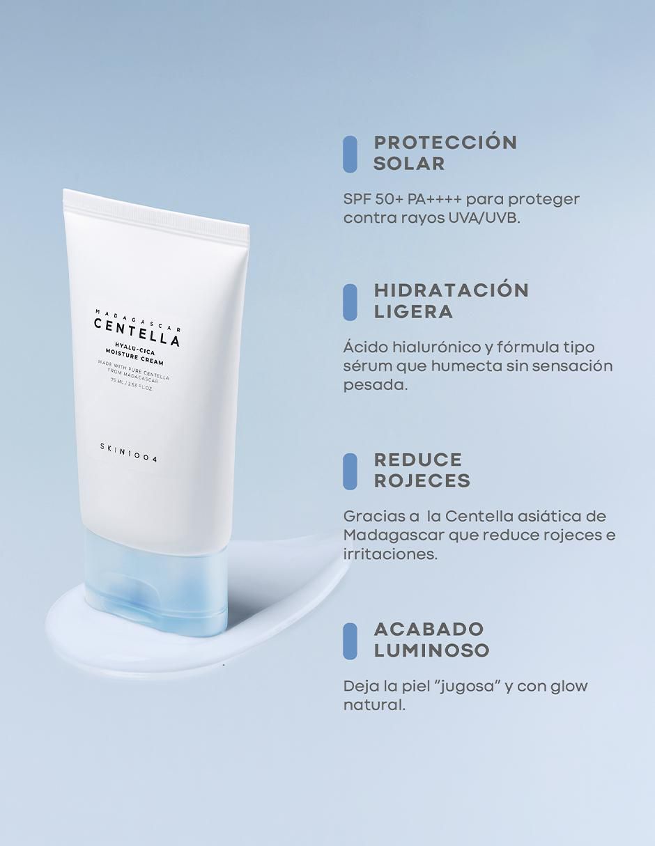 Kit tratamiento facial Madagascar Centella hidrata, protege y limpia Hyalu-Cica 2