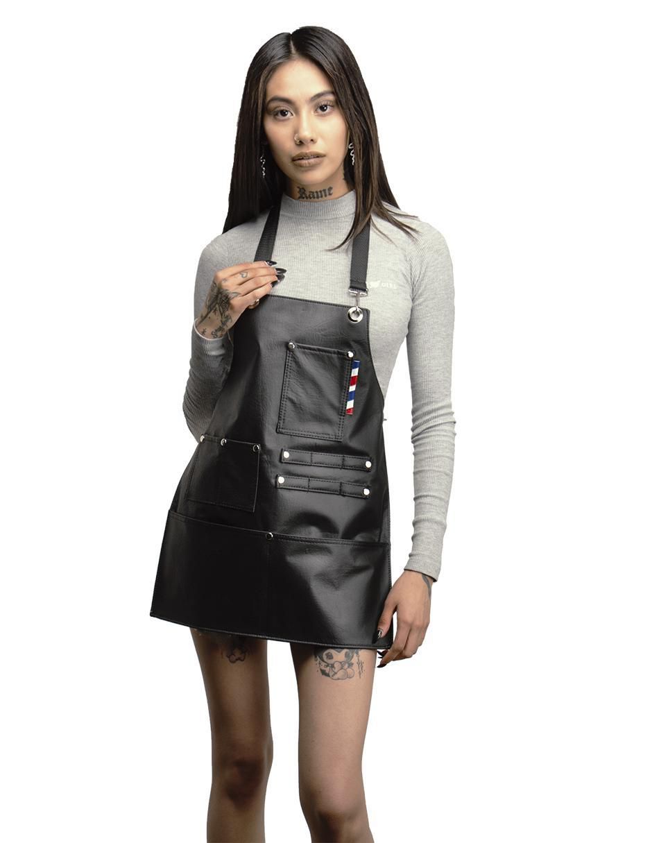 Mandil completo para barbería Lady Smoke impermeable