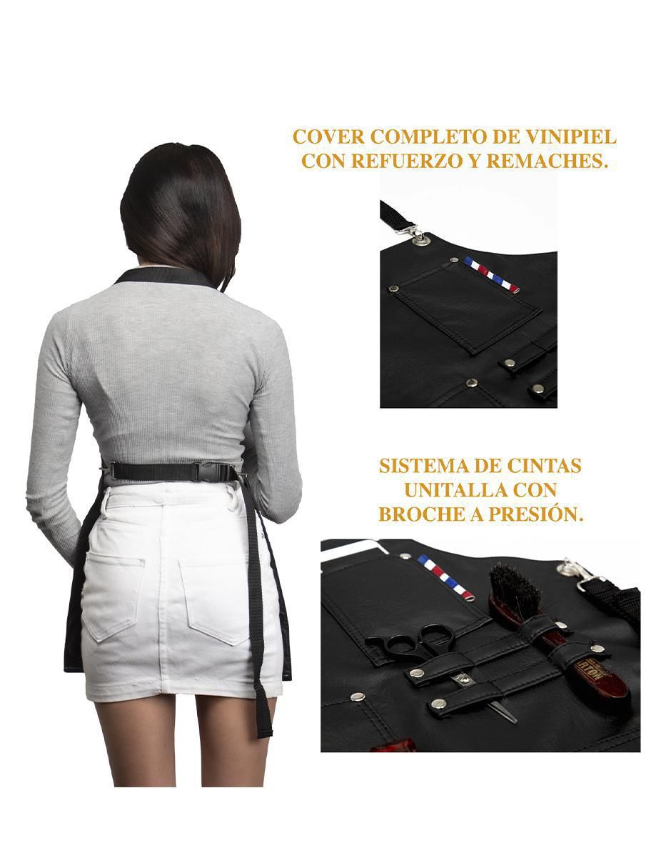 Mandil completo para barbería Lady Smoke impermeable 17