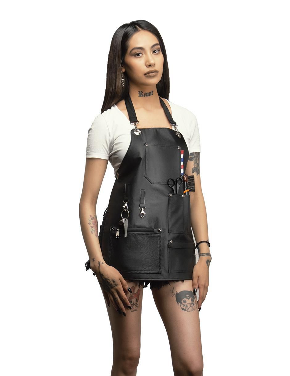 Mandil completo para barbería Lady Manchester impermeable 9