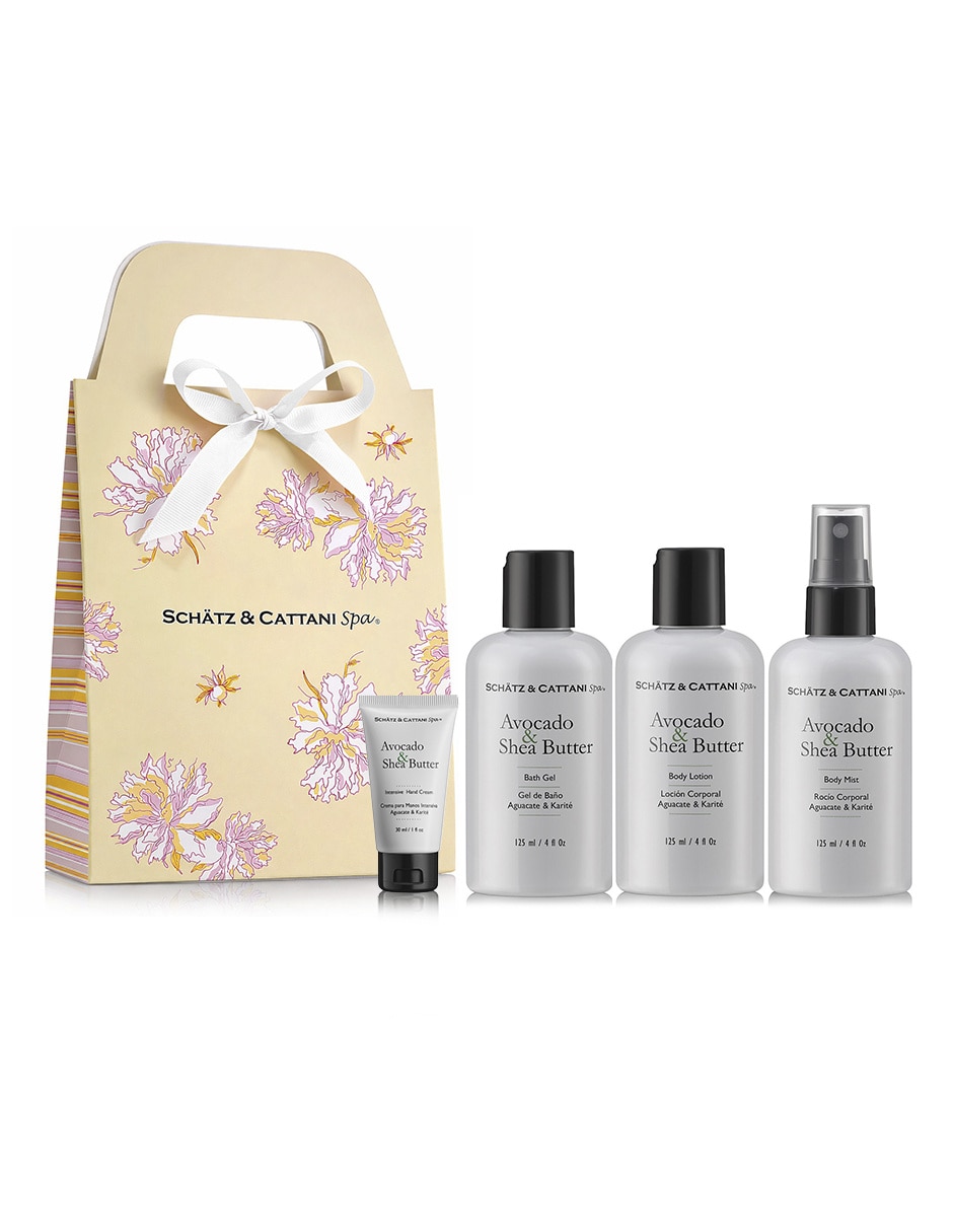 Set bath y body para hidratar karité 4 piezas