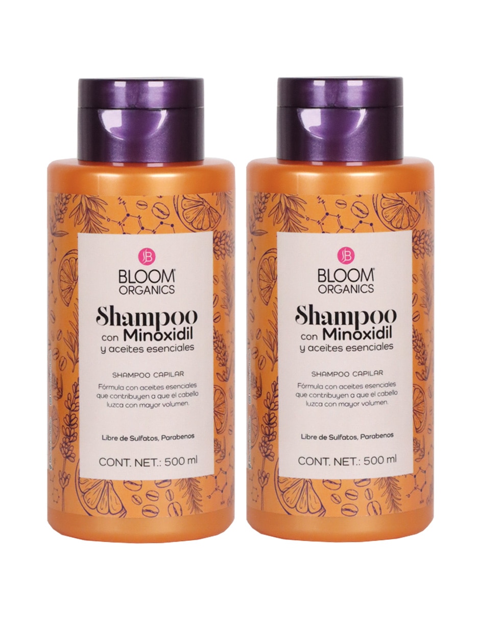 Shampoo anticaída para cabello con Minoxidil 2 piezas Shampoo anticaída para cabello con Minoxidil 2 piezas